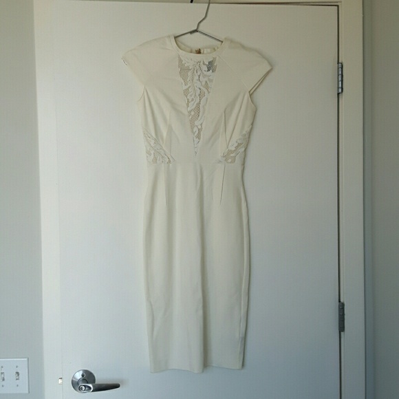 Marciano Dresses & Skirts - NEW Guess by Marciano white lace ponte dress